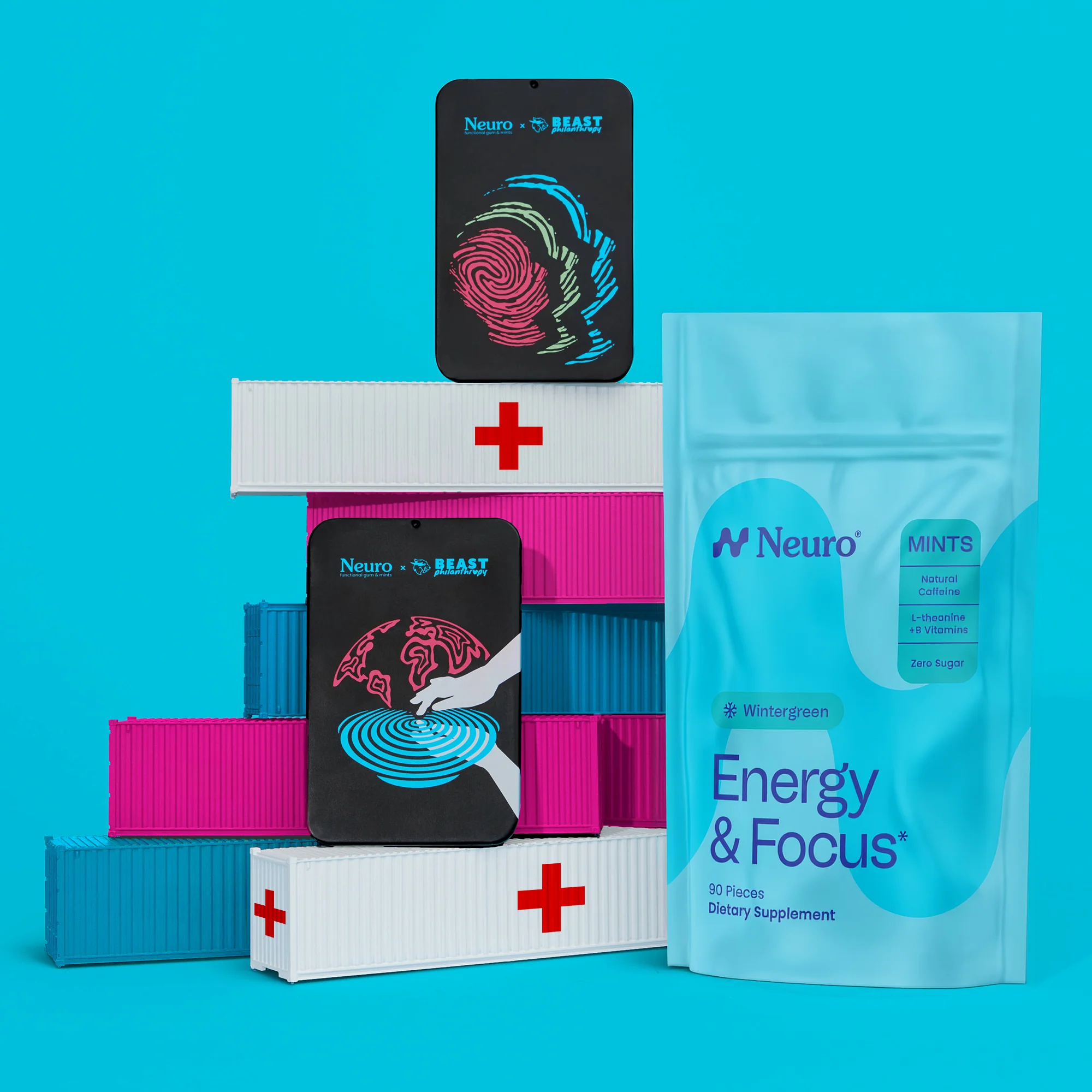 Energy & Focus Mints + Beast Philanthropy tins - Image 3