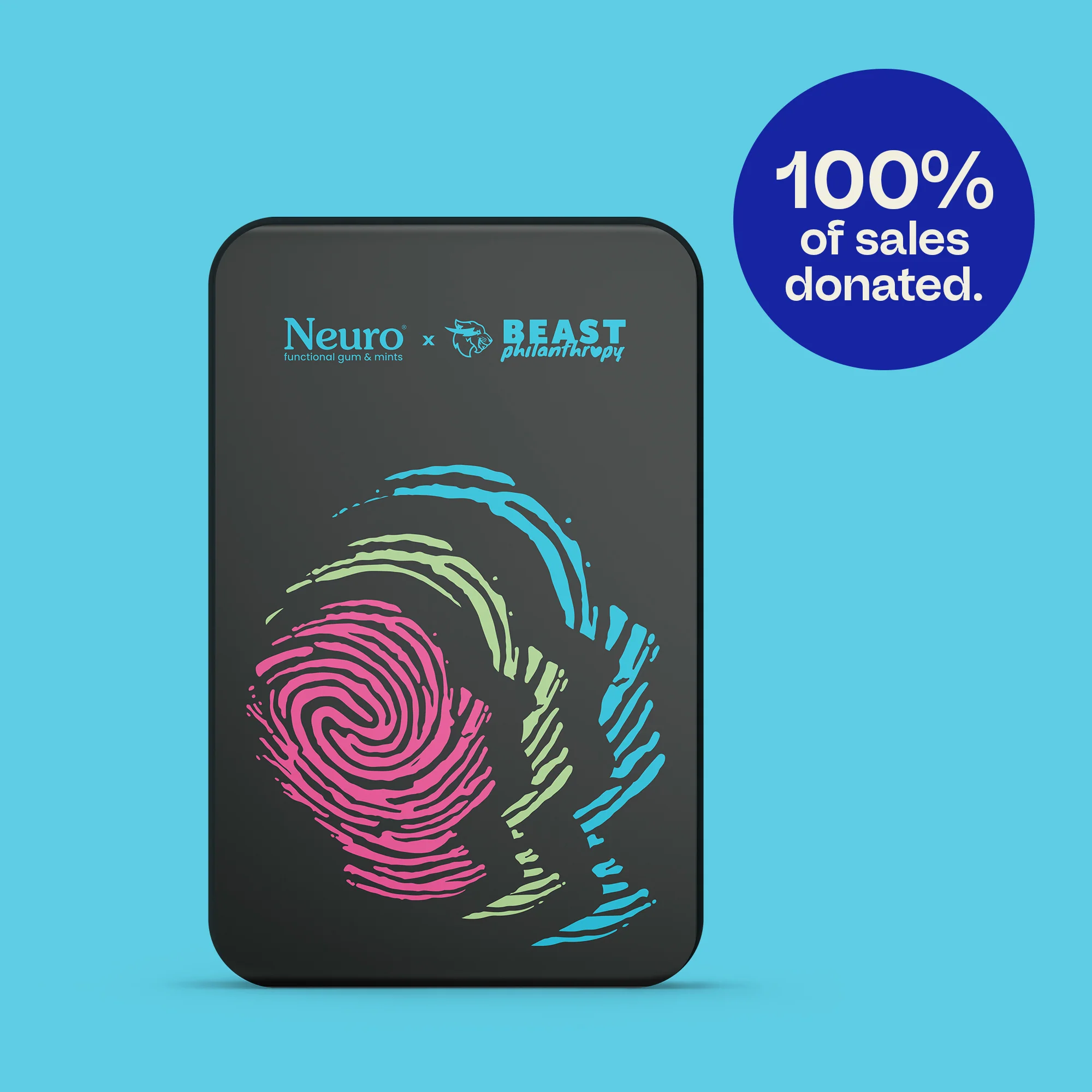 Neuro x Beast Philanthropy Imprint Tin